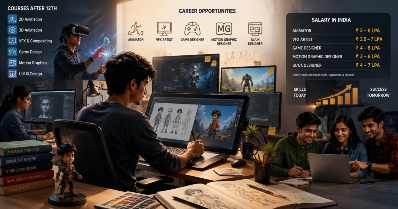 Animation Courses After 12th: Career Opportunities and Salary in India Animation Courses After 12th